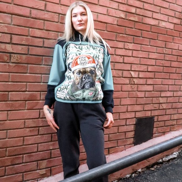 Custom Skater Dog Hoddie - Picture 2 of 6